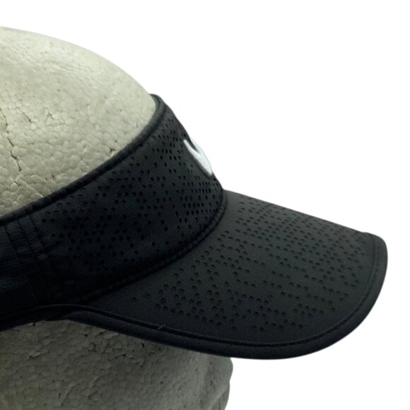 Nike Golf Black Visor Cap One Size Adjustable Strap Tennis Pickleball - Picture 6 of 7